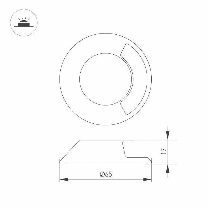Плафон металлический Arlight ART-DECK 045349