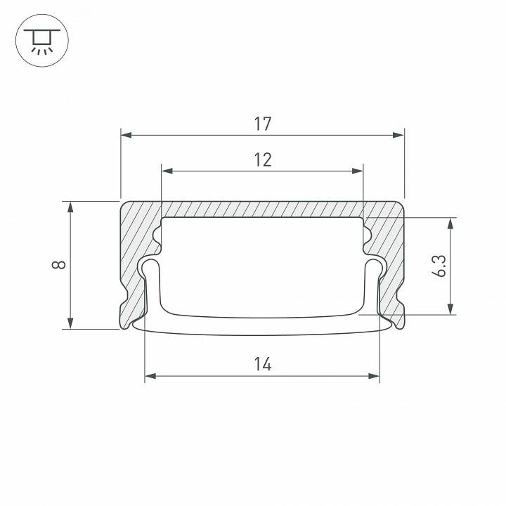 Профиль накладной Arlight SL-LINE 047947