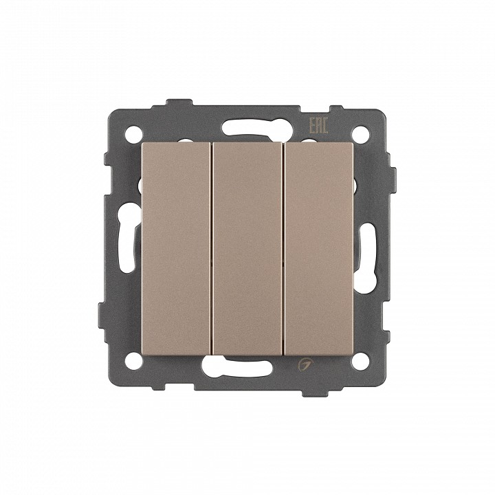 Выключатель трехклавишный без рамки Arlight SWT 049899