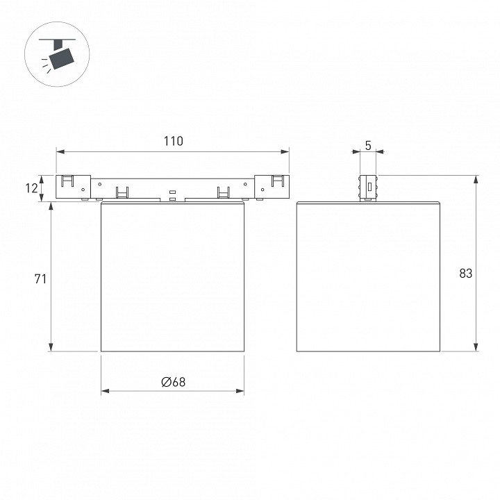 Накладной светильник Arlight MICROCOSM 051831