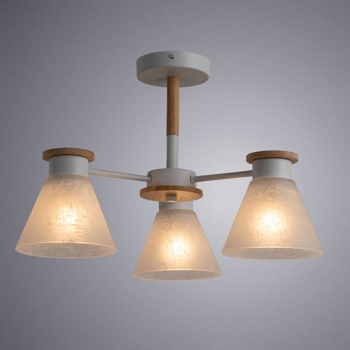 Люстра на штанге Arte Lamp Tyler 3 лампы белая A1031PL-3WH