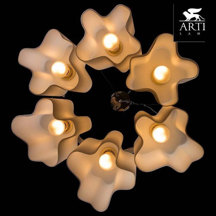 Подвесная люстра Arte Lamp Serenata 6 ламп A3479SP-6CC