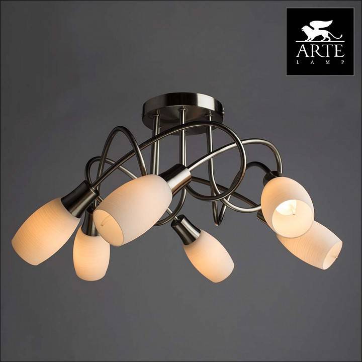 Потолочная люстра Arte Lamp Volare 6 ламп A4591PL-6SS