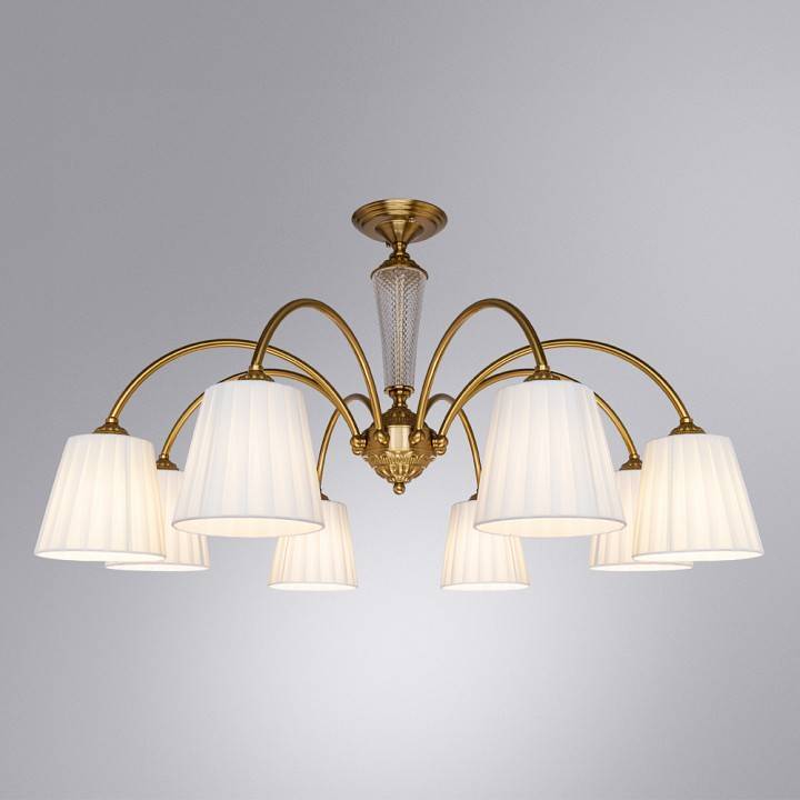 Люстра на штанге Arte Lamp Gracie 8 ламп A7301PL-8PB