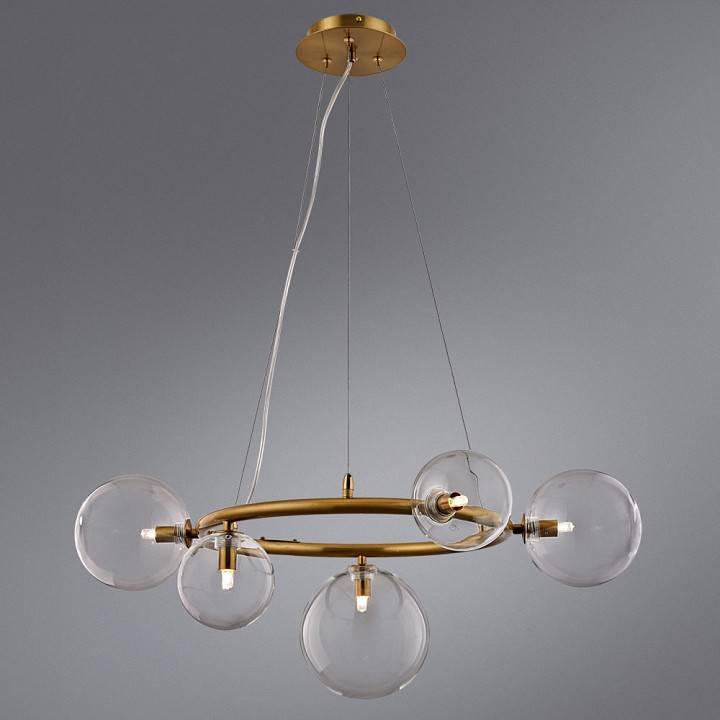 Подвесная люстра Arte Lamp Albus 5 ламп A7780SP-5AB