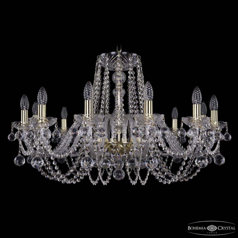 Подвесная люстра Bohemia Ivele Crystal 1402 1402/12/300 G Balls