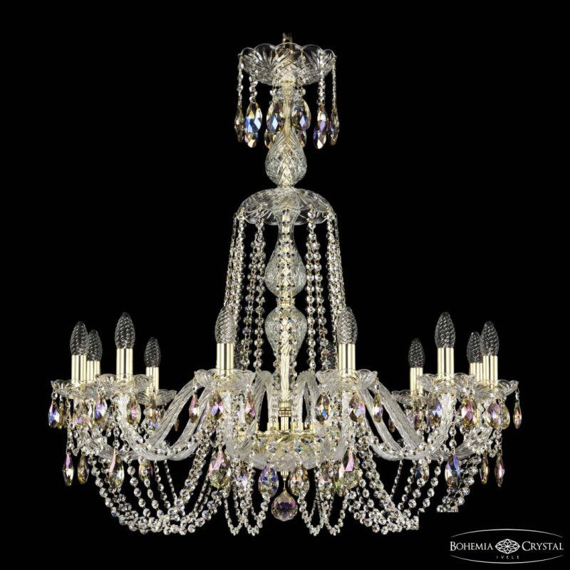 Подвесная люстра Bohemia Ivele Crystal 1402 1402/12/300/XL-90 G K801