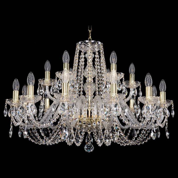 Подвесная люстра Bohemia Ivele Crystal 1402 1402/12+6/300/G