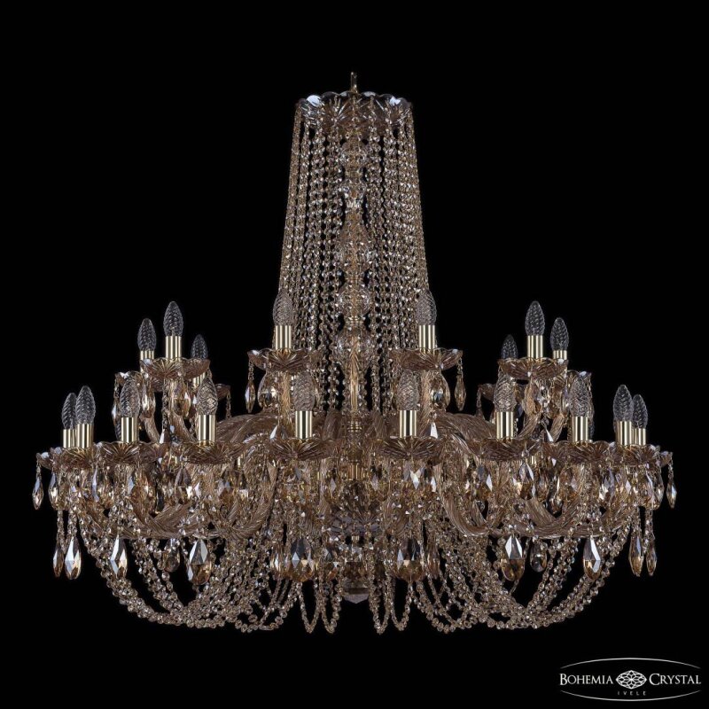 Подвесная люстра Bohemia Ivele Crystal 1402 1402/20+10/400 G M721