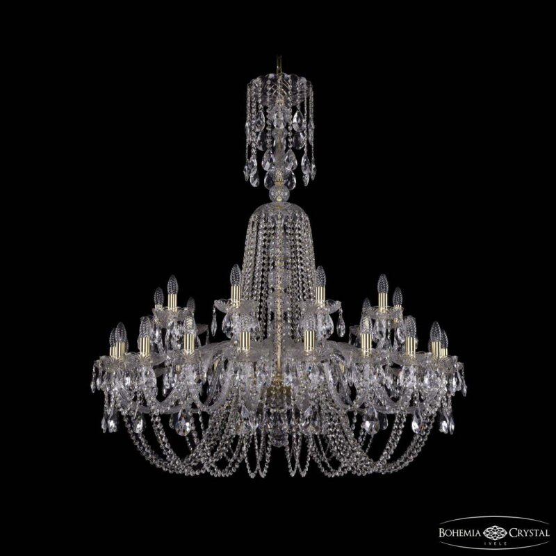 Подвесная люстра Bohemia Ivele Crystal 1402 1402/20+10/400/XL-130 G