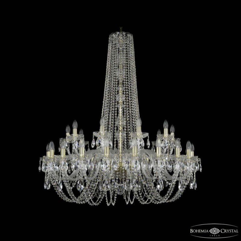 Подвесная люстра Bohemia Ivele Crystal 1402 1402/20+10/400/h-130 G