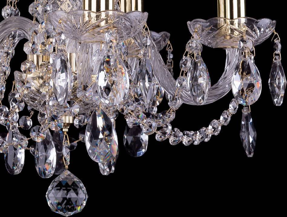 Подвесная люстра Bohemia Ivele Crystal 1402 1402/5/141/G