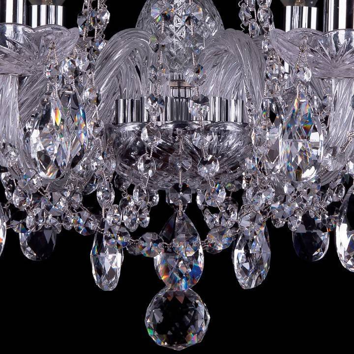 Подвесная люстра Bohemia Ivele Crystal 1402 1402/6/160/Ni