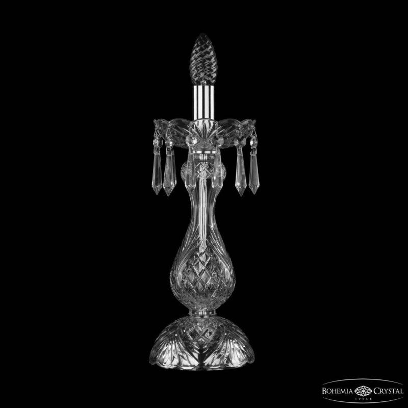 Настольная лампа декоративная Bohemia Ivele Crystal 1403 1403L/1-35 Ni