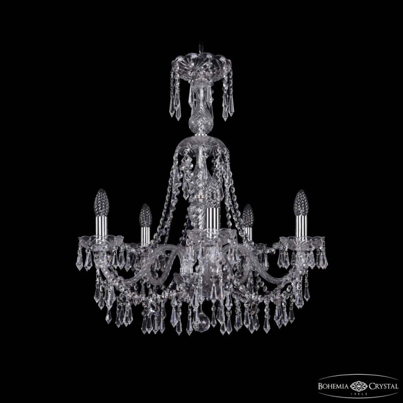 Подвесная люстра Bohemia Ivele Crystal 1403 1403/5/195/XL-65 Ni