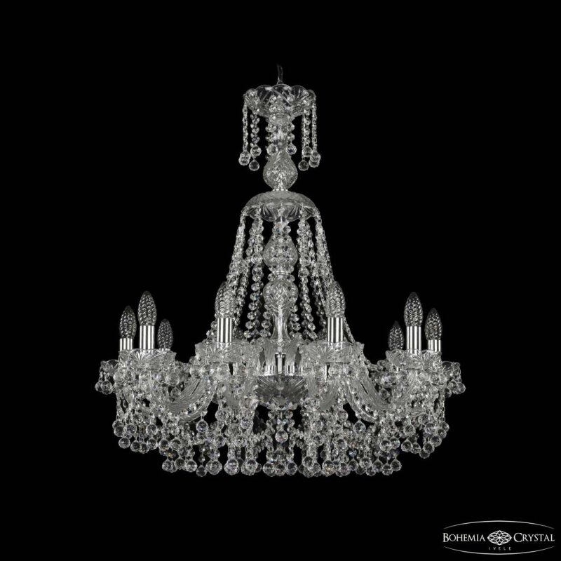 Подвесная люстра Bohemia Ivele Crystal 1409 1409/10/240/XL-75 Ni