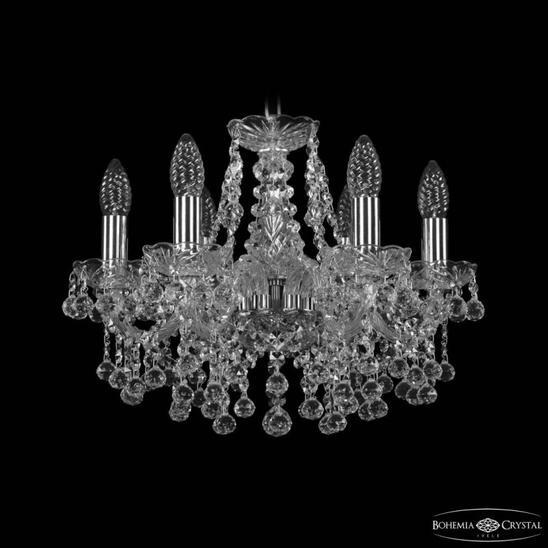 Подвесная люстра Bohemia Ivele Crystal 1409 1409/6/141 Ni