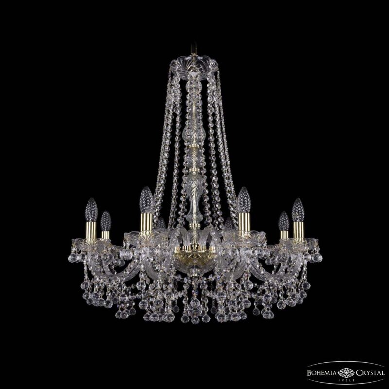 Подвесная люстра Bohemia Ivele Crystal 1409 1409/8/240/h-75 G