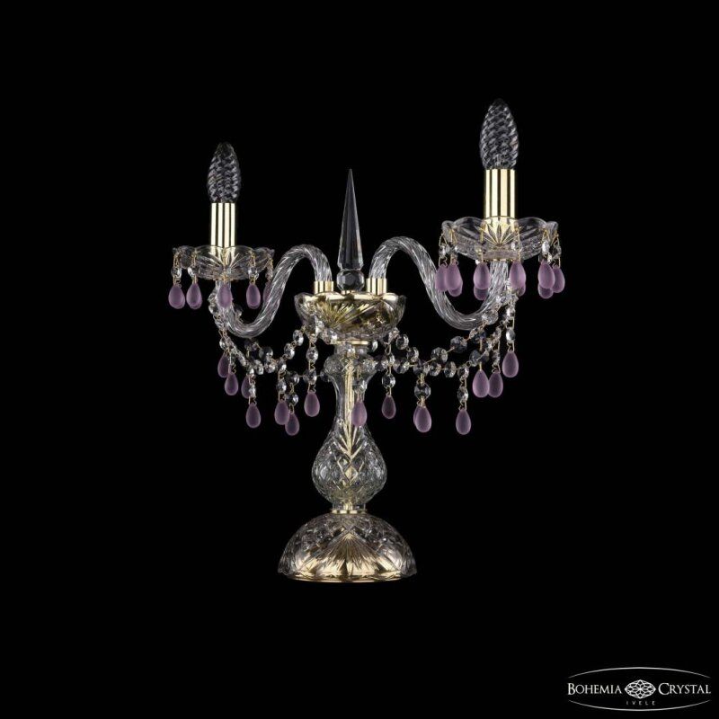 Настольная лампа декоративная Bohemia Ivele Crystal 1410 1410L/2/141-39 G V7010