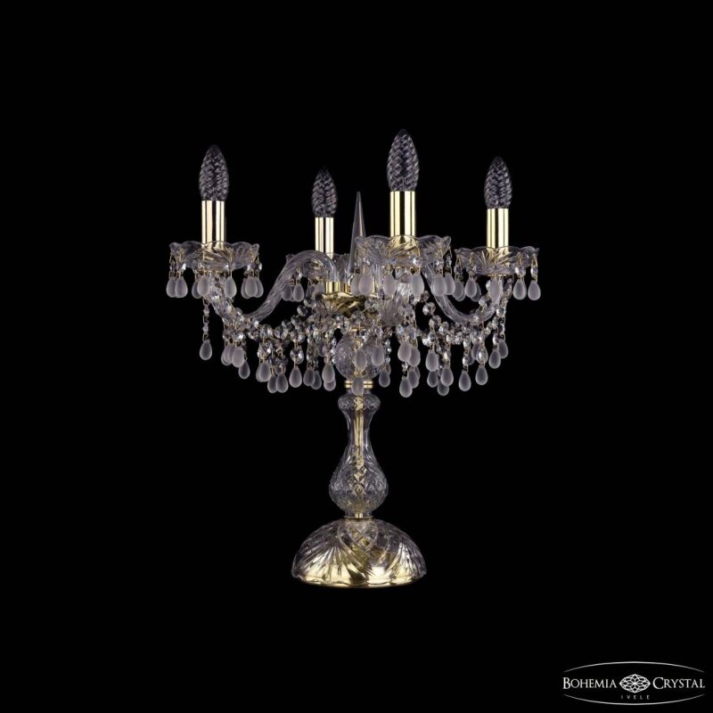 Настольная лампа декоративная Bohemia Ivele Crystal 1410 1410L/4/141-47 G V0300