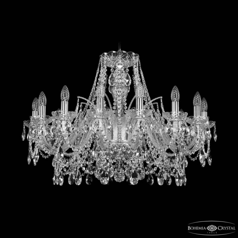 Подвесная люстра Bohemia Ivele Crystal 1411 1411/16/300 Ni