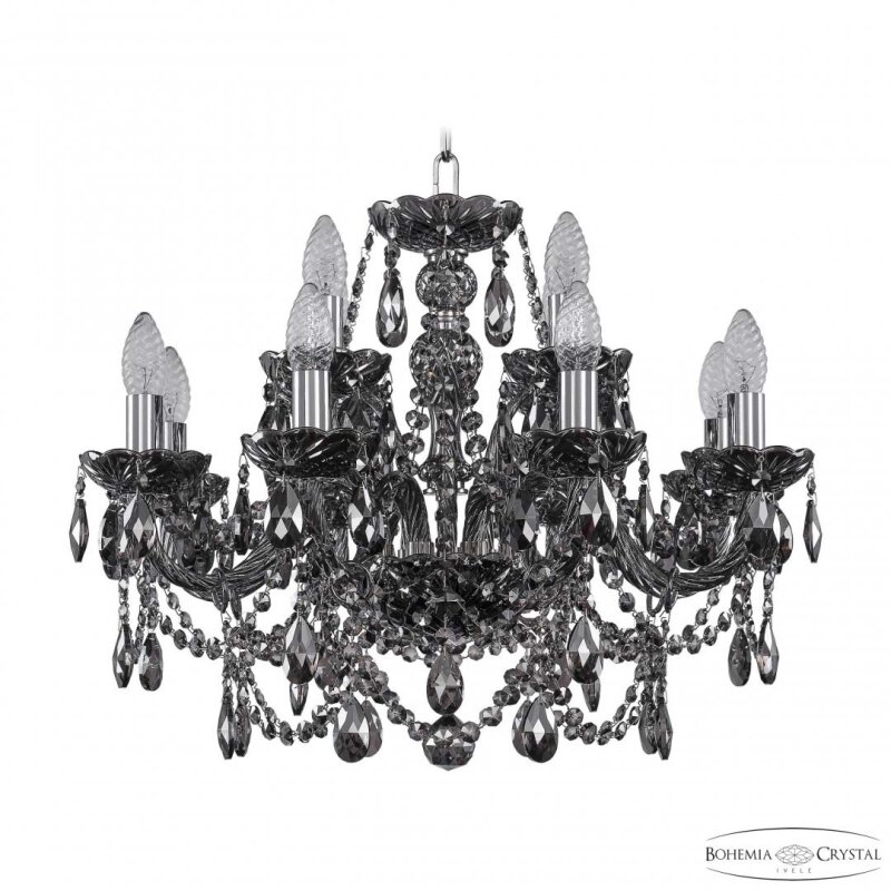 Подвесная люстра Bohemia Ivele Crystal 1411 1411/8+4/195 Ni M731