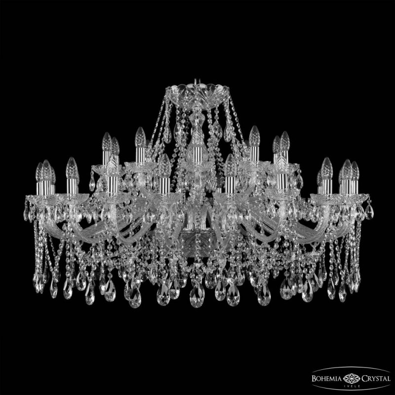 Подвесная люстра Bohemia Ivele Crystal 1413 1413/20+10/400 Ni