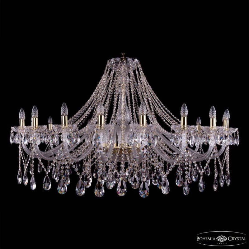 Подвесная люстра Bohemia Ivele Crystal 1413 1413/20/530 G