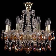 Подвесная люстра Bohemia Ivele Crystal 1413 1413/8/165/G/K711