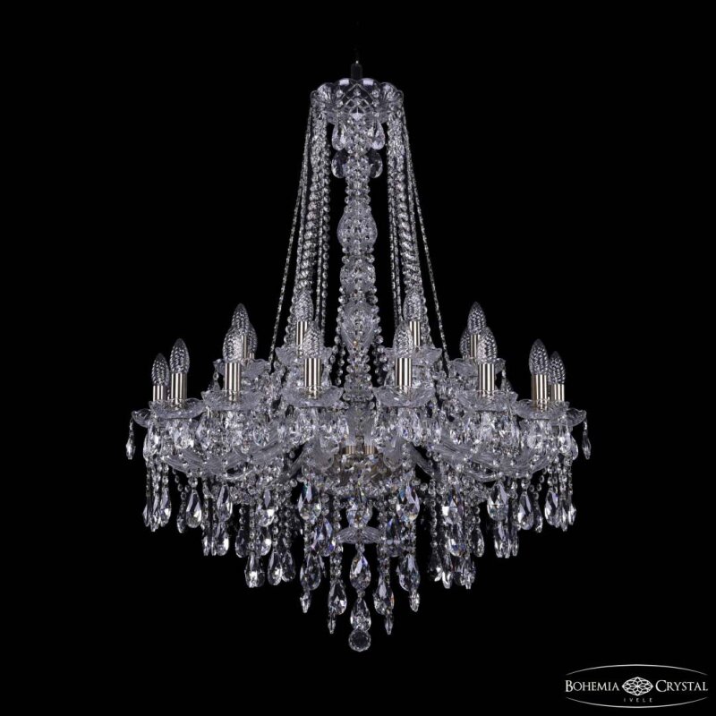 Подвесная люстра Bohemia Ivele Crystal 1415 1415/16+8/300/h-106 Pa