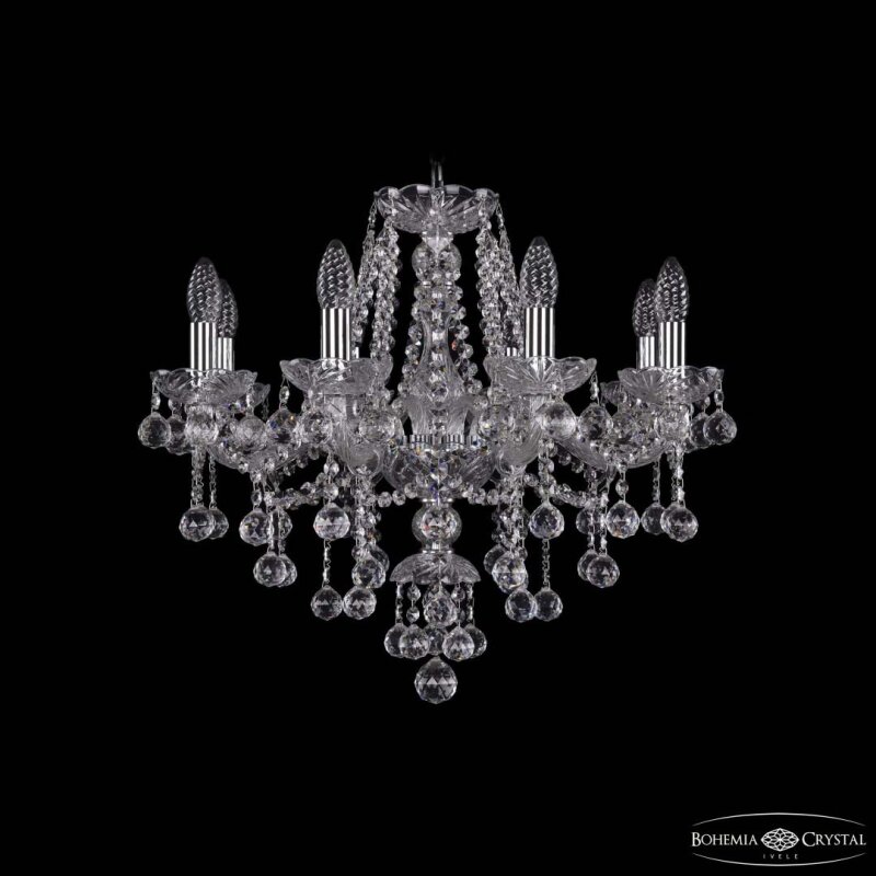 Подвесная люстра Bohemia Ivele Crystal 1415 1415/8/200 Ni Balls