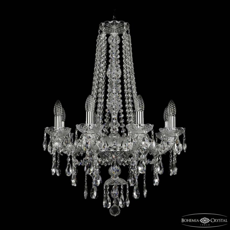 Подвесная люстра Bohemia Ivele Crystal 1415 1415/8/200/h-76 Ni