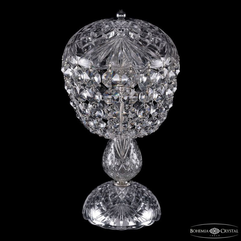 Настольная лампа декоративная Bohemia Ivele Crystal 1477 14771L1/22 Ni
