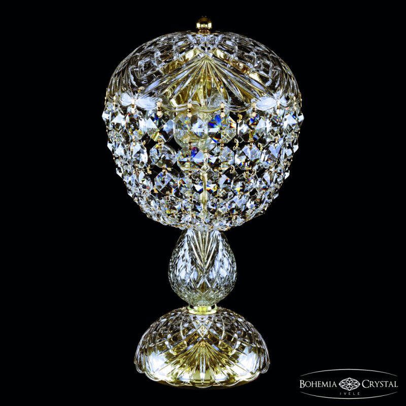 Настольная лампа декоративная Bohemia Ivele Crystal 1477 14771L1/22 Ni