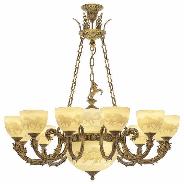 Подвесная люстра Bohemia Ivele Crystal 7109 71009P/12/250 FP P1 U Horse Y4 FH1M