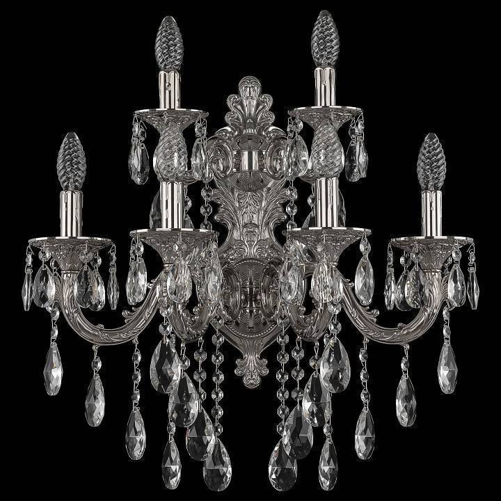 Бра Bohemia Ivele Crystal 7101 7101B16/4+2/210 B Ni