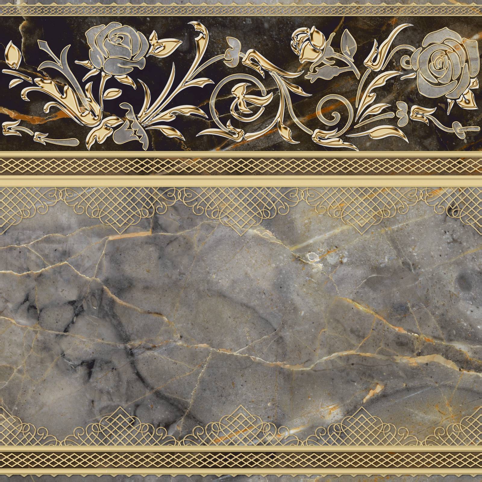 Декор Alma Ceramica Isida 418х418х8 мм DFU03ISI407