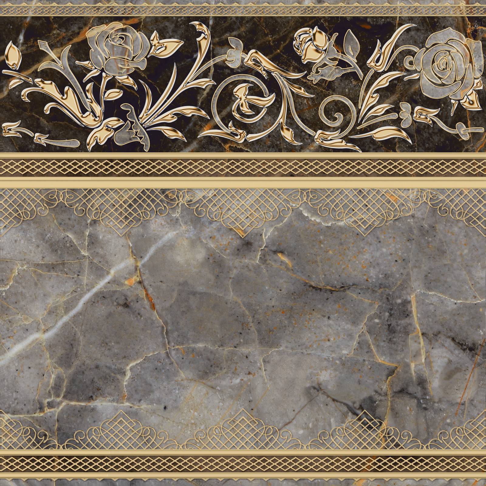 Декор Alma Ceramica Isida 418х418х8 мм DFU03ISI407