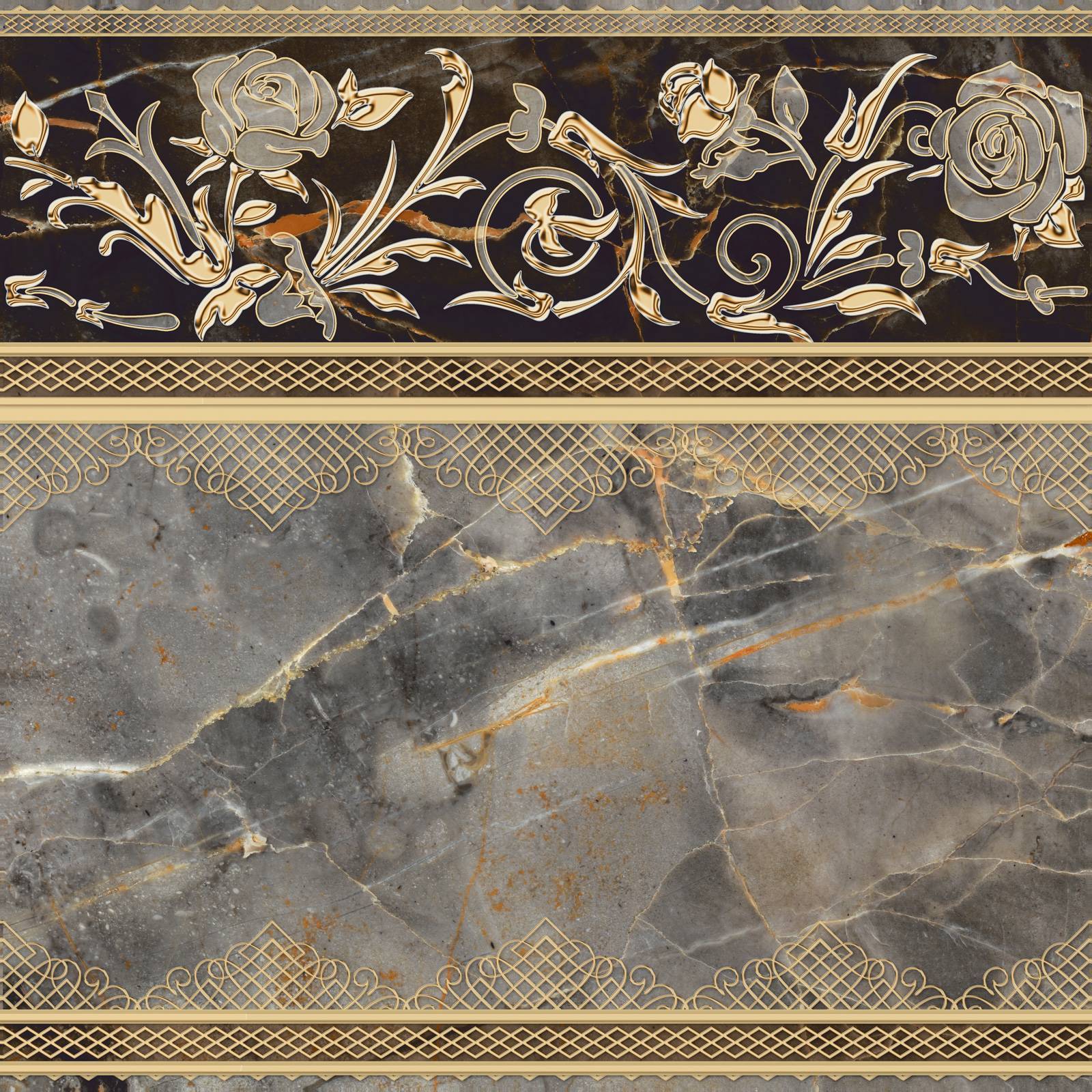 Декор Alma Ceramica Isida 418х418х8 мм DFU03ISI407