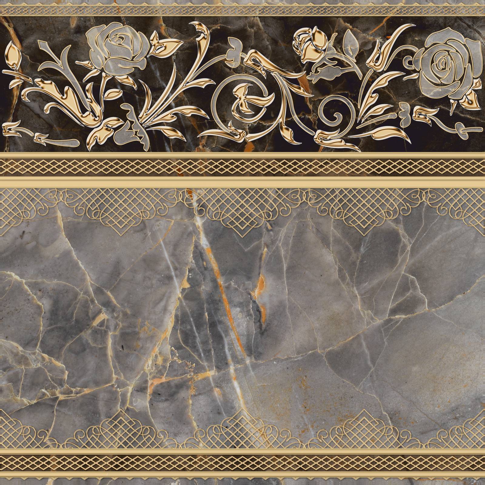 Декор Alma Ceramica Isida 418х418х8 мм DFU03ISI407