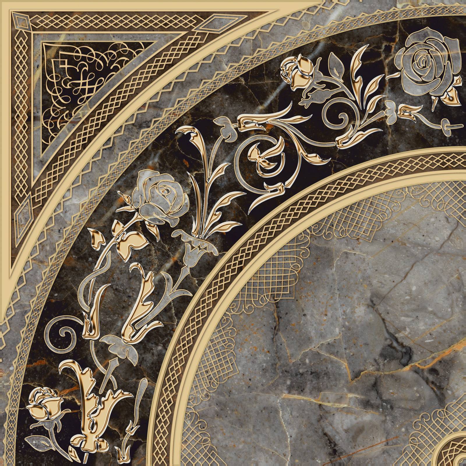 Декор Alma Ceramica Isida 418х418х8 мм DFU03ISI427