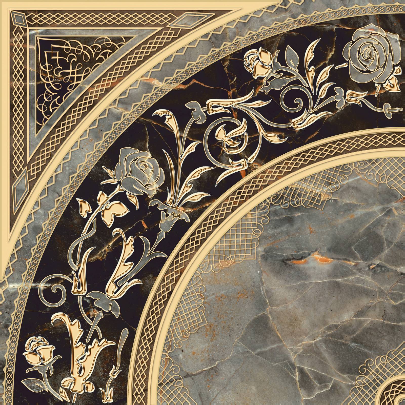 Декор Alma Ceramica Isida 418х418х8 мм DFU03ISI427