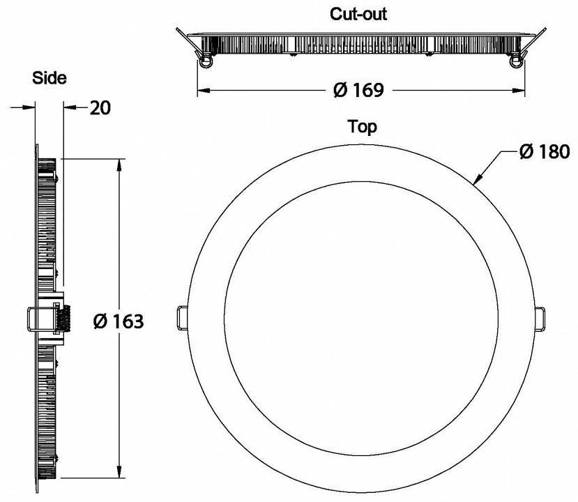Встраиваемый светильник Deko-Light Ceti 10 Вт 3000K 565089