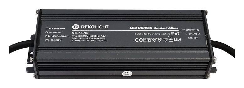 Блок питания Deko-Light IP CV 12 В 75 Вт IP67 872084