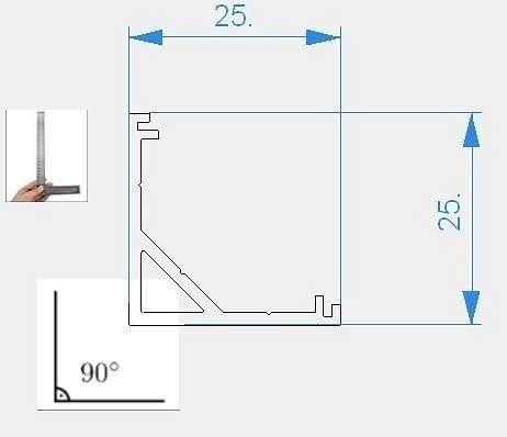 Профиль накладной Deko-Light AV-03-12 1200 мм коричневый 970438