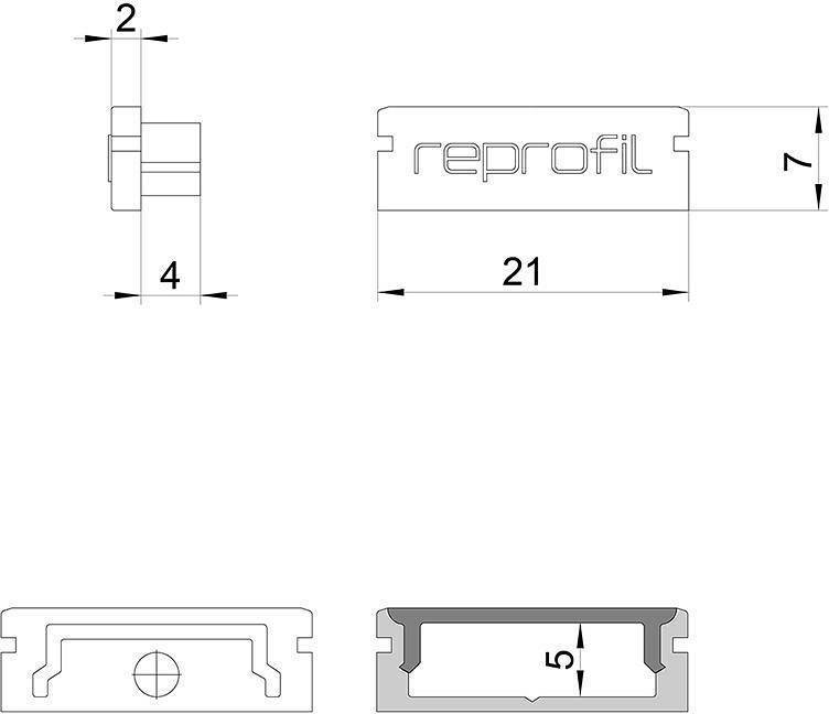 Набор заглушек для профиля Deko-Light P-AU-01-15 10 шт. 978032