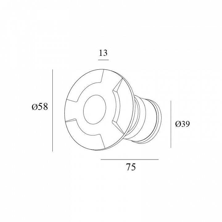 Встраиваемый светильник Denkirs DK1003-WH