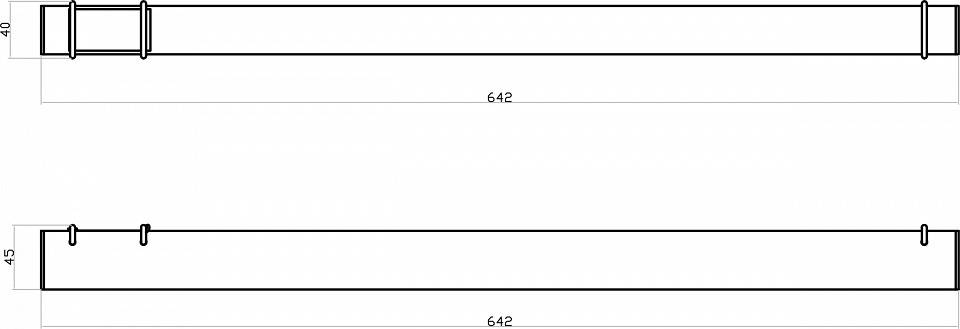 Накладной светильник Denkirs BELTY GRILL DK5572-BK