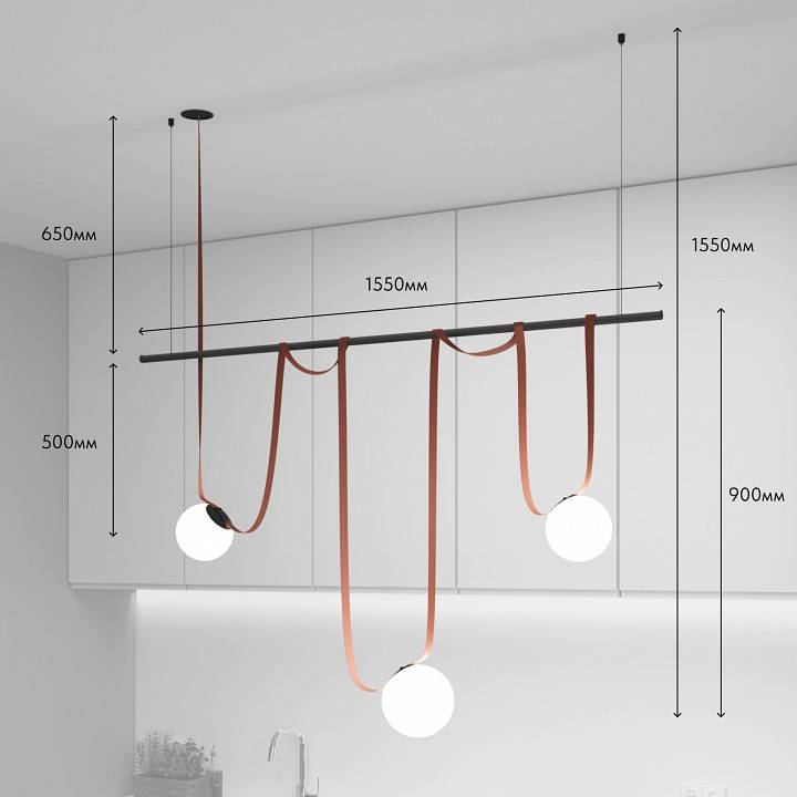 Комплект трековой системы Denkirs Belty SET DK55SET07-01-BR