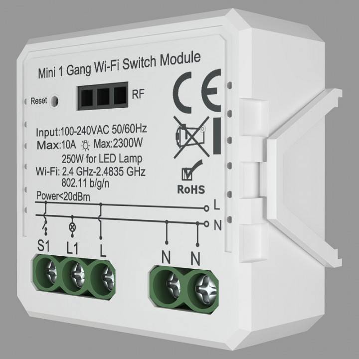 Конвертер Wi-Fi для смартфонов и планшетов Denkirs Relay RL1001-SM